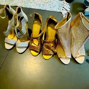 3 pairs of dressy heels